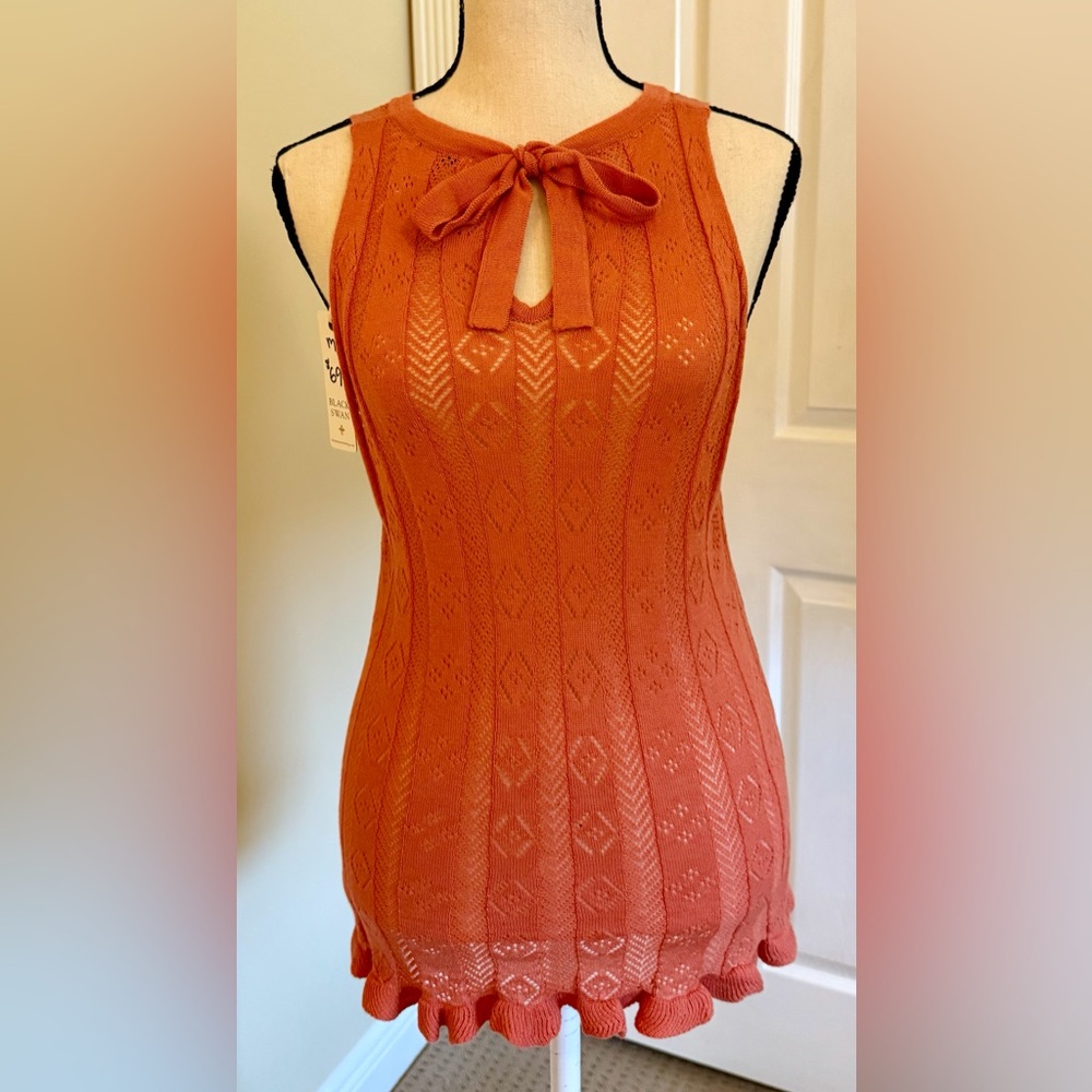 NWT Black Swan Rust Sleeveless Top, Sz M